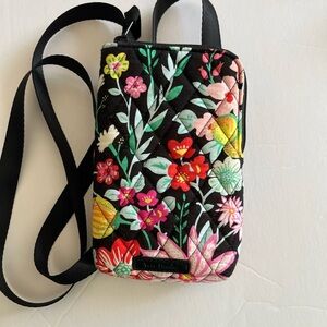 Vera Bradley Colorful Floral Crossbody Wallet/Phone Bag